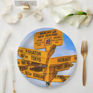 The end of the road paper plate