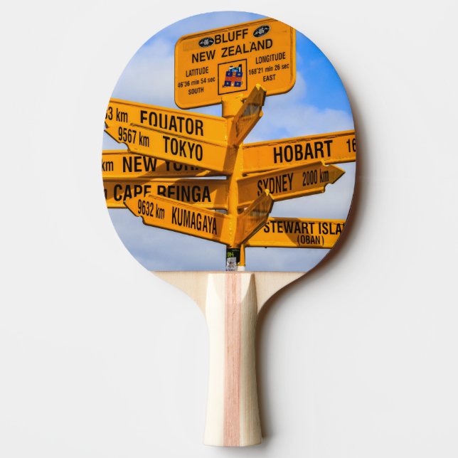 The end of the road ping pong paddle (Back)
