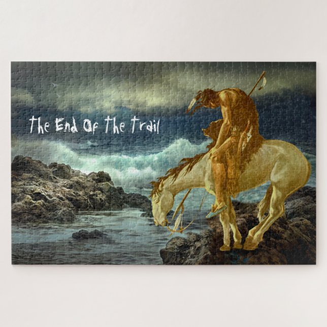 THE END OF THE TRAIL JIGSAW PUZZLE (Horizontal)