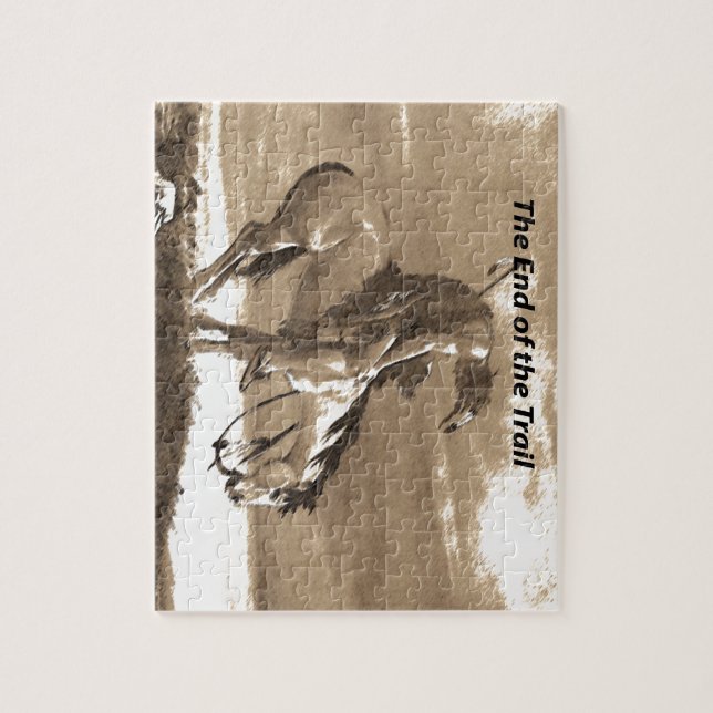 The End of the Trail Jigsaw Puzzle (Vertical)