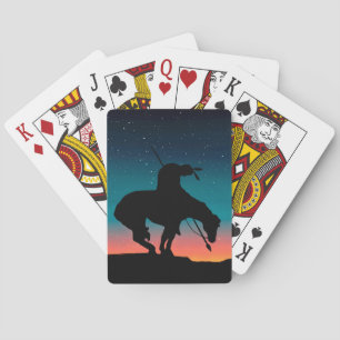 The End of the Trail Silhouette Playing Cards