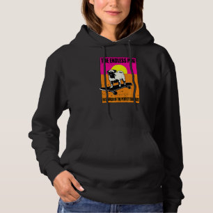 The Endless Pug On Skateboard Summer Pinks Orange Hoodie