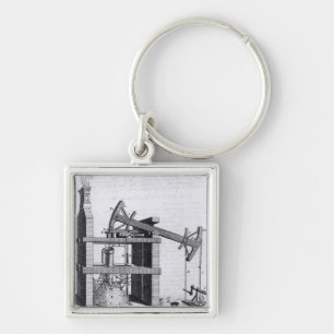 The Engine to Raise Water by Fire Key Ring