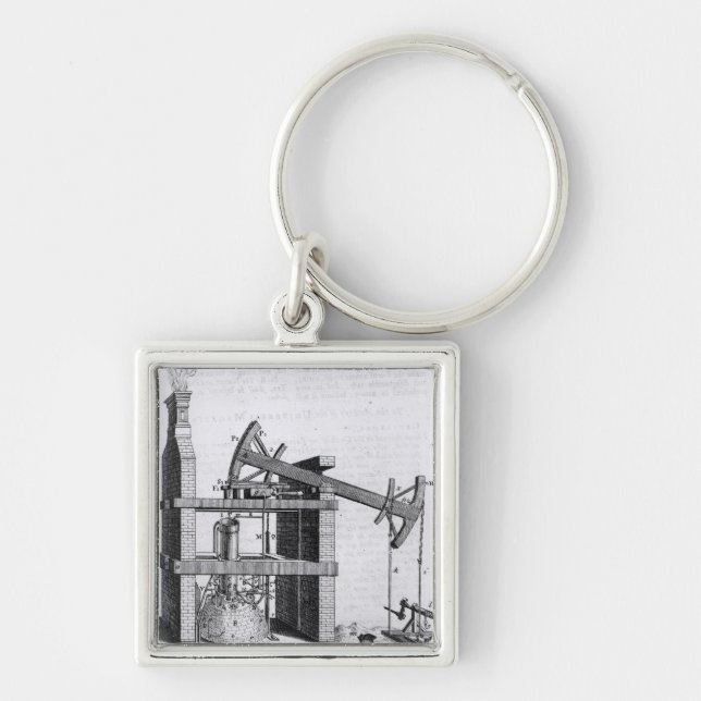 The Engine to Raise Water by Fire Key Ring (Front)