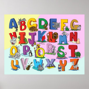 The English Alphabet Poster