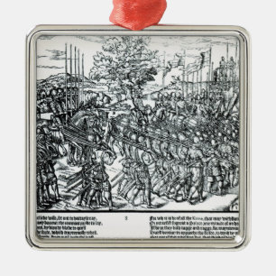 The English Army Marching with Sir Henry Sidney Metal Ornament