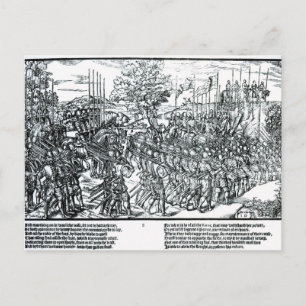 The English Army Marching with Sir Henry Sidney Postcard