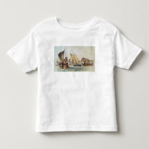 The English being welcomed ashore in South Seas Toddler T-Shirt