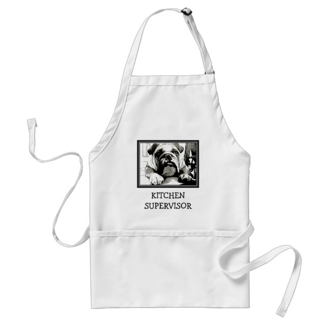 The " English Bulldog" Collection Standard Apron (Front)