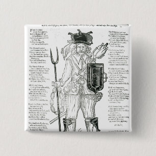 The English Irish Soldier, with New Discipline 15 Cm Square Badge