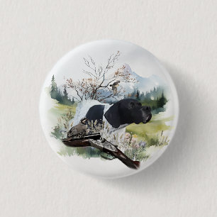 The English Pointer 3 Cm Round Badge