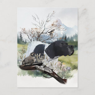 The English Pointer Holiday Postcard