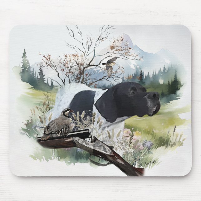The English Pointer Mouse Pad (Front)
