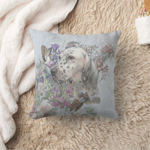 The English Setter Portrait  , art   Cushion