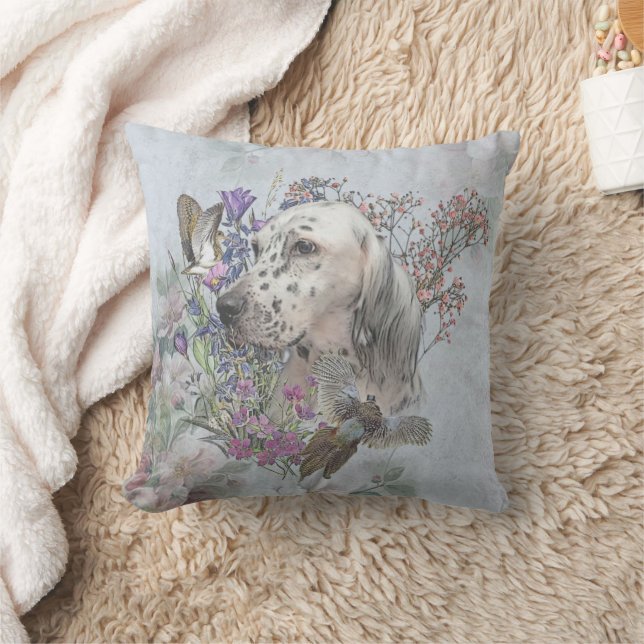 The English Setter Portrait  , art   Cushion (Blanket)