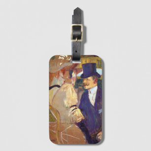 The Englishman by Toulouse Lautrec, Vintage Art Luggage Tag