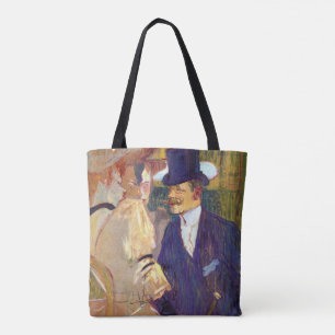 The Englishman by Toulouse Lautrec, Vintage Art Tote Bag