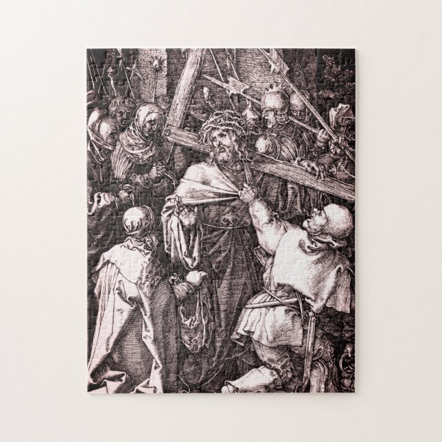 The engraved Passion series: Bearing of the Cross Jigsaw Puzzle (Vertical)