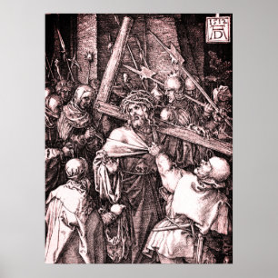 The engraved Passion series: Bearing of the Cross Poster