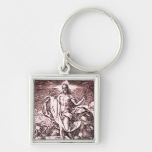 The engraved Passion series: Resurrection (No. 15) Key Ring