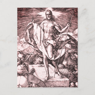 The engraved Passion series: Resurrection (No. 15) Postcard