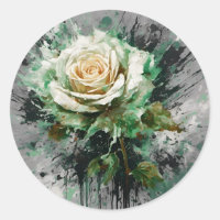 The Enigmatic White and Green Rose
