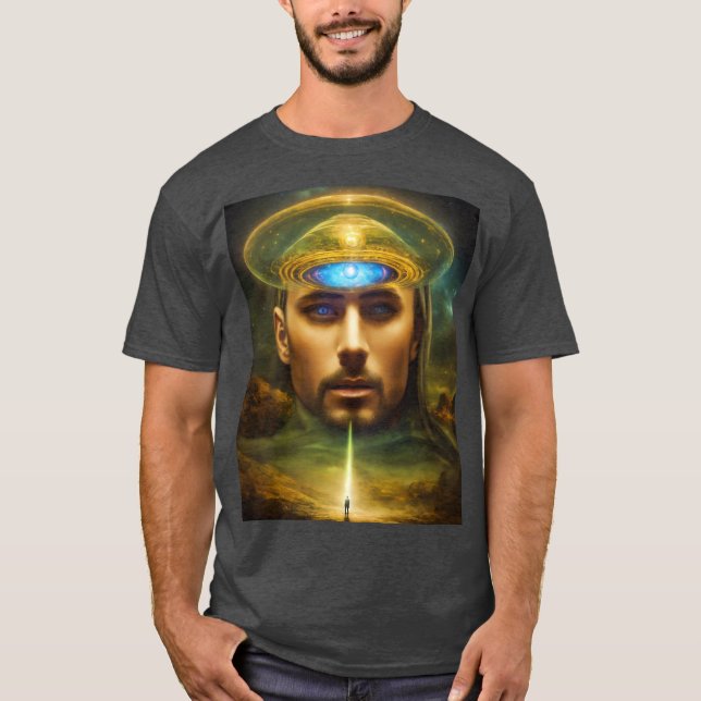The Enlightened Visionary Cosmic Awakening with UF T-Shirt (Front)