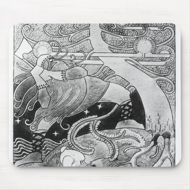 The Enormous Oak Tree is Cut Down Mouse Pad (Front)