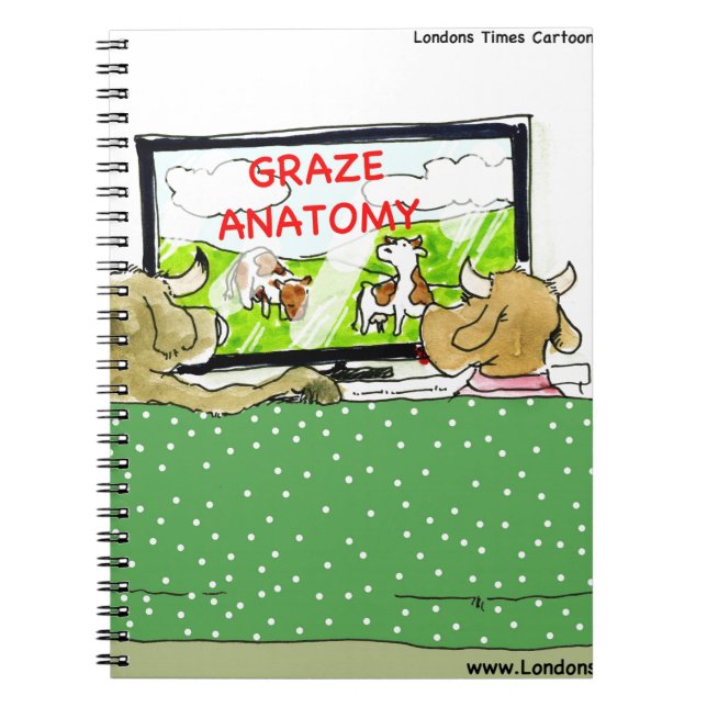 The Entertaining Cows Funny Notebook (Front)