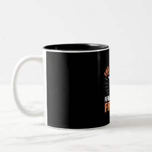 The Entire Cat Population Is My Best Friend Two-Tone Coffee Mug