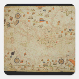 The entire Mediterranean Basin Square Sticker