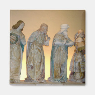 The Entombment, detail of saints, 1490 (painted st Magnet