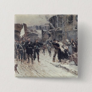 The Entrance into Belfort of the German Commander 15 Cm Square Badge