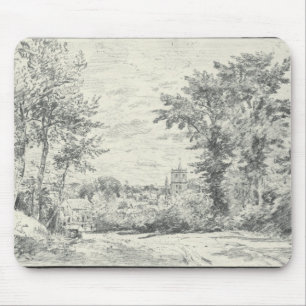 The Entrance into Gillingham, Dorset (pencil) Mouse Pad