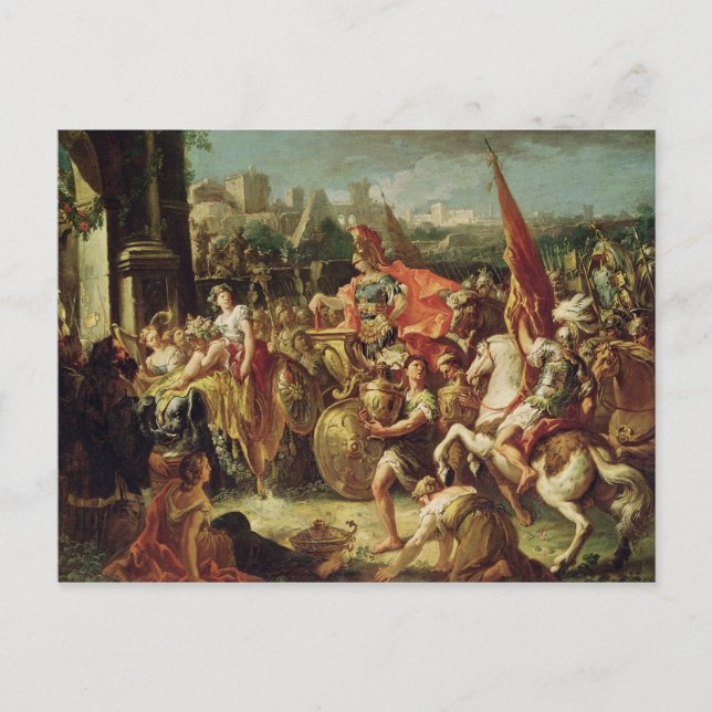 The Entrance of Alexander the Great Postcard (Front)