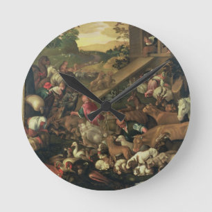 The Entrance of the Animals into the Ark Round Clock