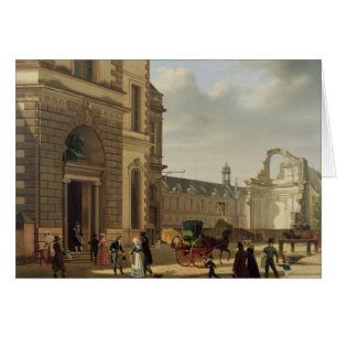 The Entrance to the Musee de Louvre and St.