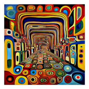 The Entrance to the Psychedelic Corridor Poster