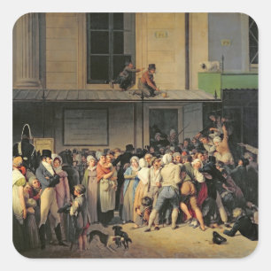 The Entrance to the Theatre de l'Ambigu-Comique Square Sticker