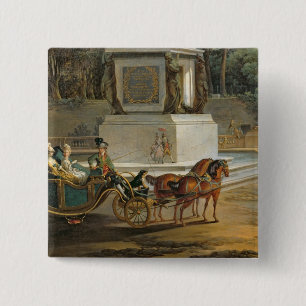 The Entrance to the Tuileries 15 Cm Square Badge