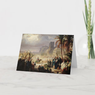 The Entry of Christ into Jerusalem Card