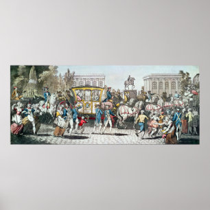 The Entry of Louis XVI  into Paris Poster