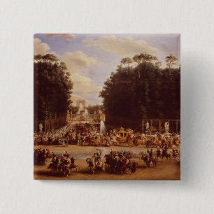 The Entry of Napoleon and Marie-Louise 15 Cm Square Badge
