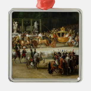 The Entry of Napoleon and Marie-Louise Metal Ornament