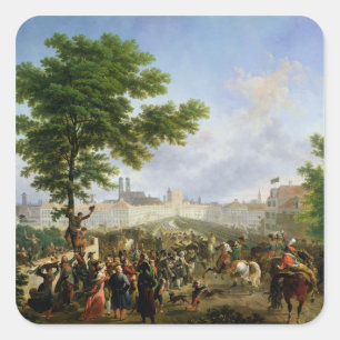 The Entry of Napoleon Bonaparte Square Sticker