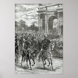 The entry of Napoleon III and Victor Emmanuel Poster