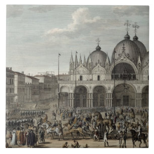 The entry of the French into Venice and the theft Tile