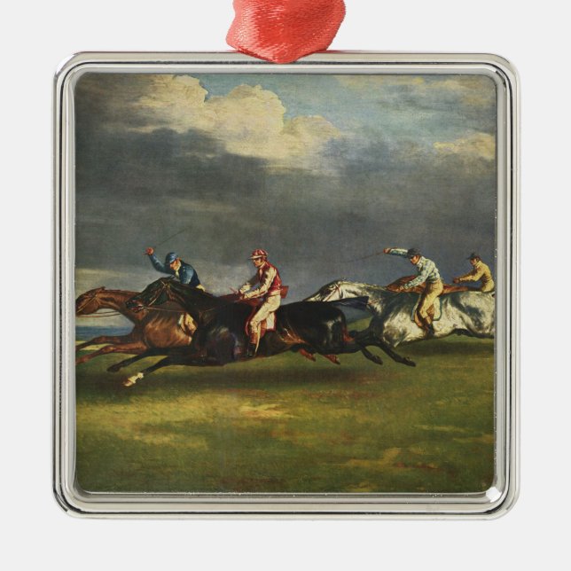 The Epsom Derby Horse Race Metal Ornament (Front)