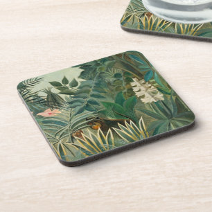 The Equatorial Jungle, 1909 (oil on canvas) Coaster
