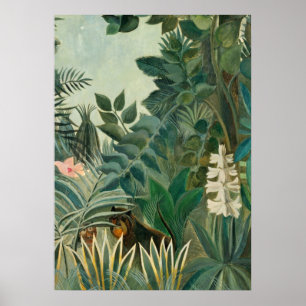 The Equatorial Jungle, 1909 (oil on canvas) Poster